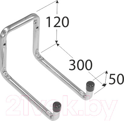 Изображение товара Крюк настенный Domax тип U H2U 300 / 582511
