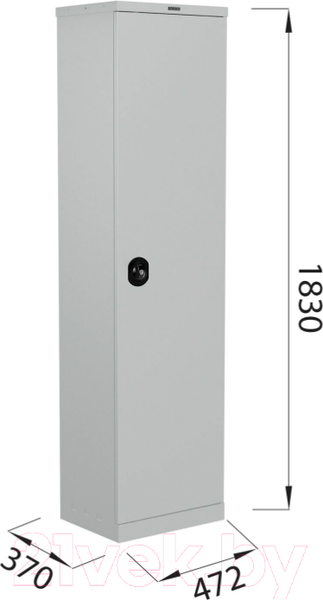 Изображение товара Шкаф металлический Brabix MK 18/47/37-01 / 291138