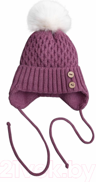 Изображение товара Шапочка для малышей Amarobaby Pure Love Wool / AB-OD20-PLW16/06-40 (розовый, р-р. 40-42)