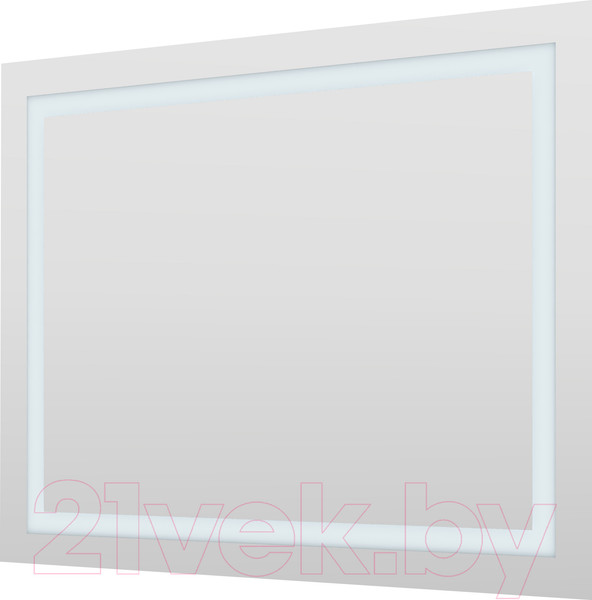 Изображение товара Зеркало Пекам Astra 1 80x60 / astra1-80x60scl (с подсветкой, сенсором на прикосновение и часами)