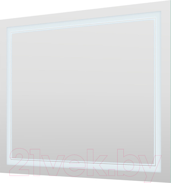 Изображение товара Зеркало Пекам Astra 2 100x80 / astra2-100x80scl (с подсветкой, сенсором на прикосновение и часами)