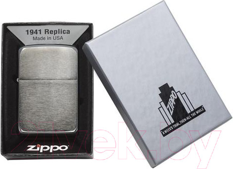 Изображение товара Зажигалка Zippo Black Ice 1941 Replica / 24096 (латунь/сталь, черный, глянцевый)