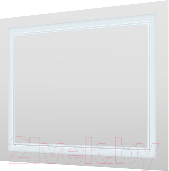 Изображение товара Зеркало Пекам Astra 2 80x60 / astra2-80x60spcl (с подсветкой, сенсором на прикосновение, подогревом и часами)