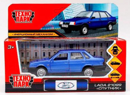Изображение товара Автомобиль игрушечный Технопарк ВАЗ-21099. Спутник / 21099-12-BU (синий)