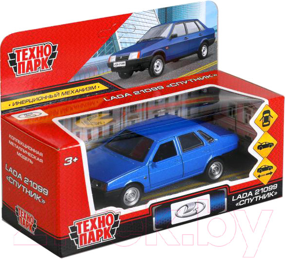 Изображение товара Автомобиль игрушечный Технопарк ВАЗ-21099. Спутник / 21099-12-BU (синий)