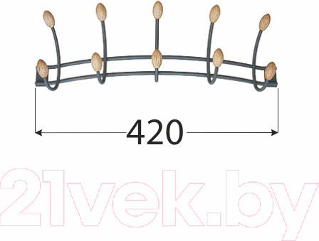 Изображение товара Вешалка для одежды Domax WUB 2 CDR / 544401