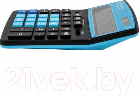 Изображение товара Калькулятор Brauberg Extra Color-12-BKBU / 250476 (черно-голубой)