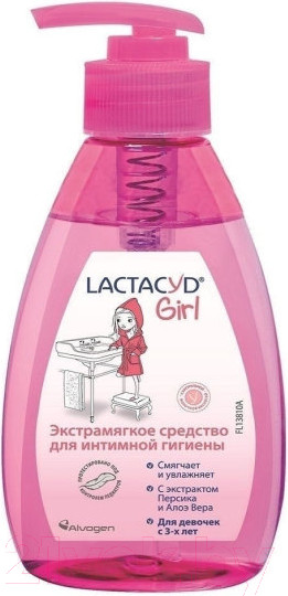 Изображение товара Гель для интимной гигиены Lactacyd Girl для девочек с 3-ex лет  (200мл)