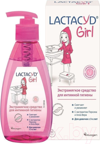 Изображение товара Гель для интимной гигиены Lactacyd Girl для девочек с 3-ex лет  (200мл)