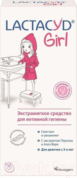 Изображение товара Гель для интимной гигиены Lactacyd Girl для девочек с 3-ex лет  (200мл)