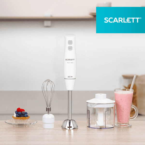 Изображение товара Блендер погружной Scarlett SC-HB42F84 (белый)