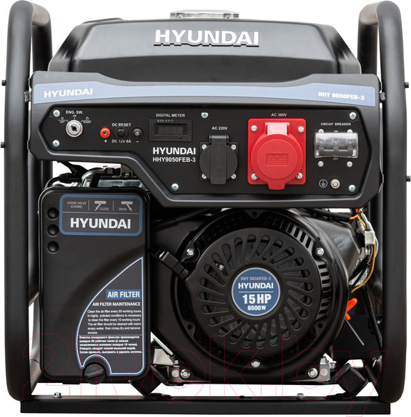 Изображение товара Бензиновый генератор Hyundai HHY 9050FEB-3
