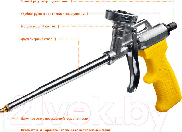 Изображение товара Пистолет для монтажной пены Stayer 06863-z02