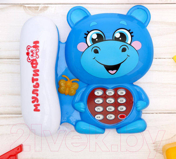 Изображение товара Развивающая игрушка Zabiaka Бегемотик. Телефон / 3279488 (голубой)