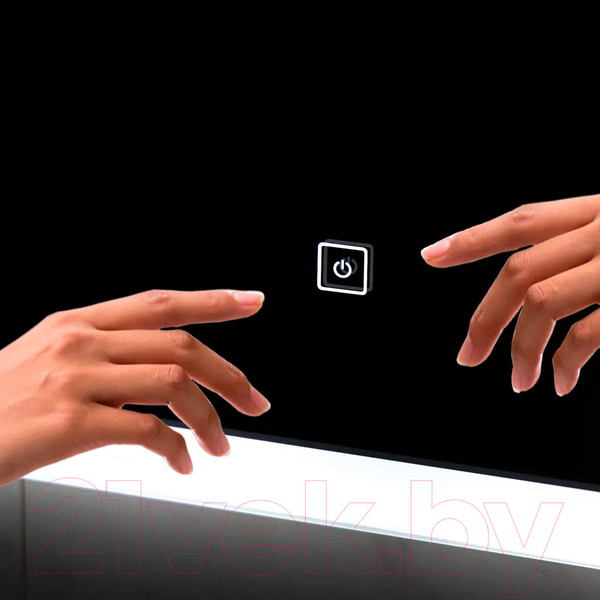 Изображение товара Зеркало Пекам Greta 70x80 / greta-70x80s (с подсветкой и сенсором на прикосновение)