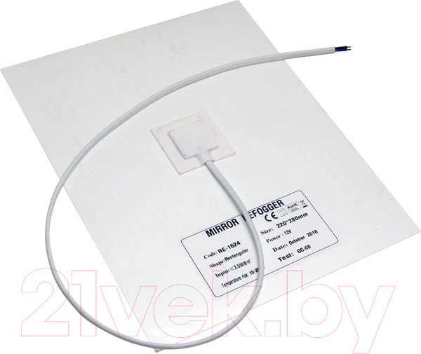 Изображение товара Зеркало Пекам Greta 90x60 / greta-90x60spcl (с подсветкой, сенсором на прикосновение, подогревом и часами)