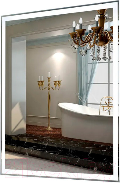Изображение товара Зеркало Пекам Greta 80x90 / greta-80x90 (с подсветкой)