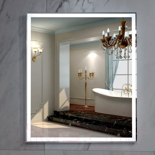 Изображение товара Зеркало Пекам Greta 80x90 / greta-80x90 (с подсветкой)