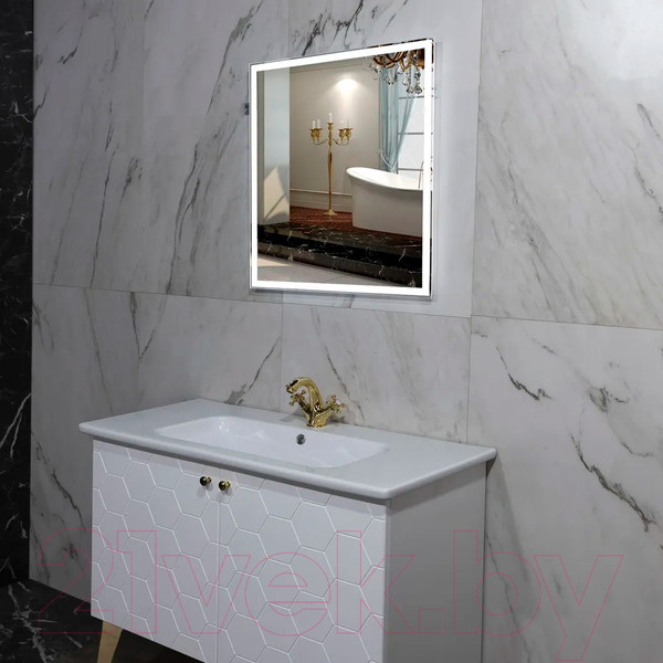 Изображение товара Зеркало Пекам Greta 80x90 / greta-80x90 (с подсветкой)