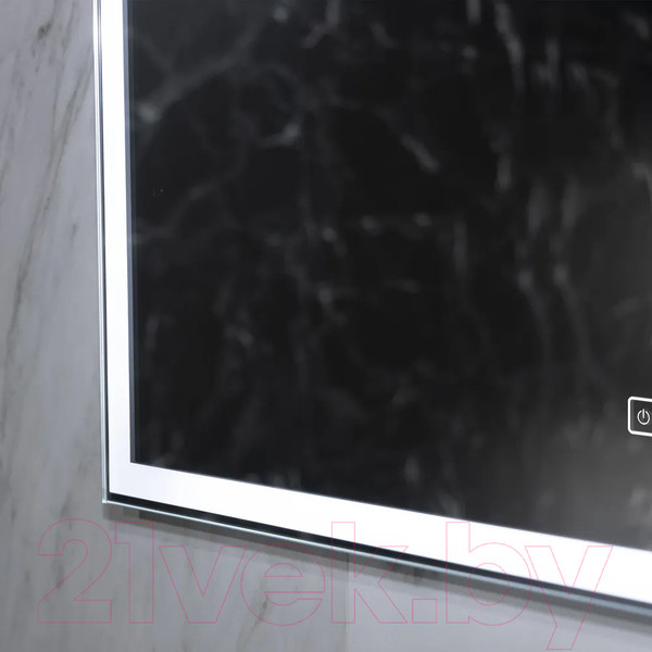 Изображение товара Зеркало Пекам Greta 90x80 / greta-90x80s (с подсветкой и сенсором на прикосновение)