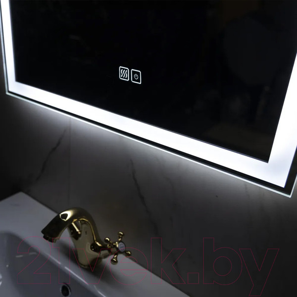 Изображение товара Зеркало Пекам Greta 80x100 / greta-80x100sp (с подсветкой, сенсором на прикосновение и подогревом)