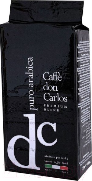 Изображение товара Кофе молотый Carraro Don Carlos Puro Arabica (250г)