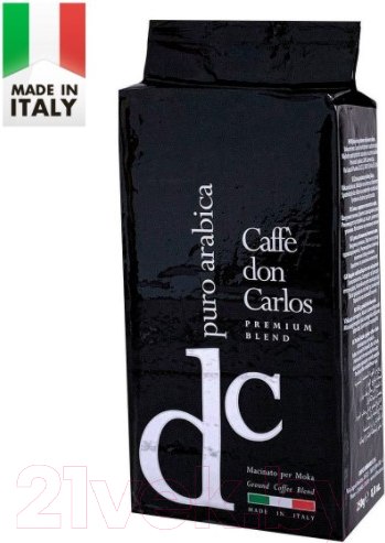 Изображение товара Кофе молотый Carraro Don Carlos Puro Arabica (250г)
