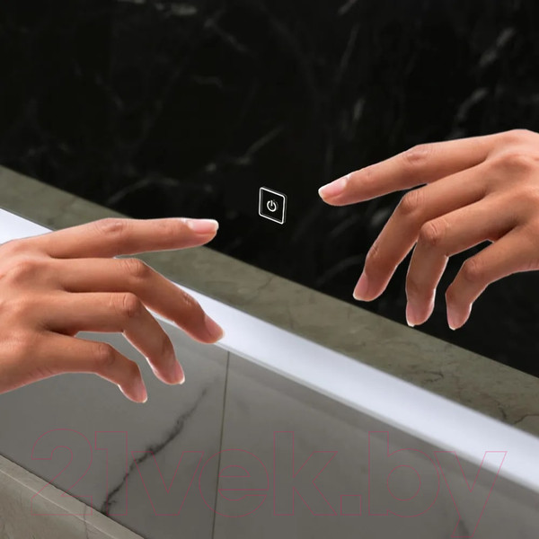 Изображение товара Зеркало Пекам Marta 60x90 / marta-60x90s (с подсветкой и сенсором на прикосновение)