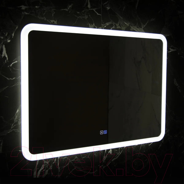 Изображение товара Зеркало Пекам Marta 80x90 / marta-80x90sp (с подсветкой, подогревом и сенсором на прикосновение)