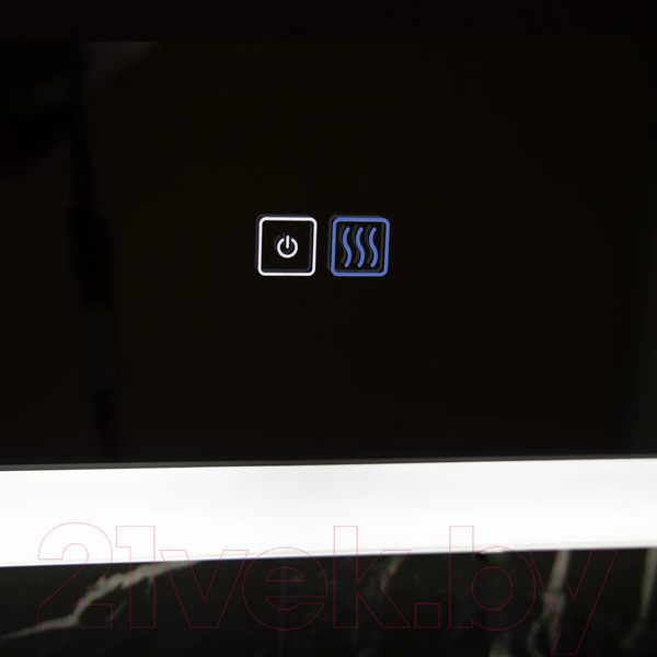 Изображение товара Зеркало Пекам Marta 80x90 / marta-80x90spcl (с подсветкой, сенсором на прикосновение, подогревом и часами)