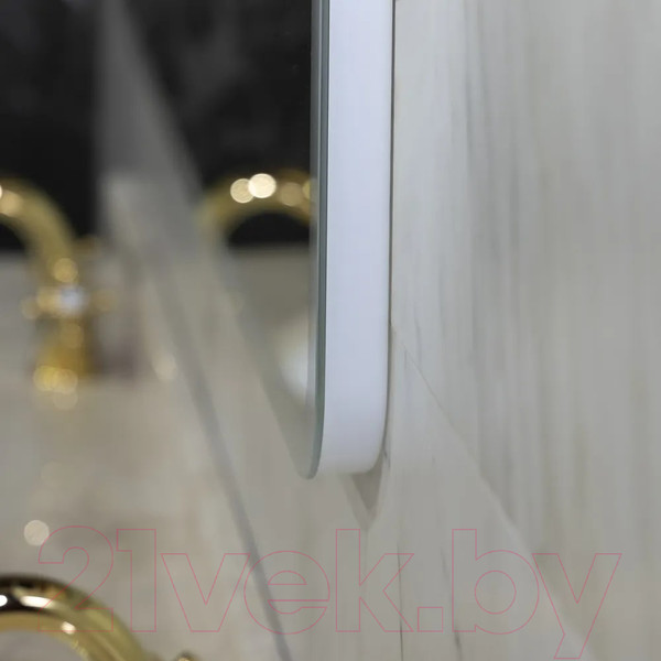 Изображение товара Зеркало Пекам Marta 80x80 / marta-80x80scl (с подсветкой, сенсором на прикосновение и часами)