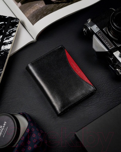 Изображение товара Портмоне Cedar Rovicky 1502-03-BOR-1133 (черный/красный)