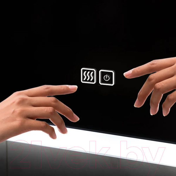 Изображение товара Зеркало Пекам Marta 80x100 / marta-80x100sp (с подсветкой, сенсором на прикосновение и подогревом)