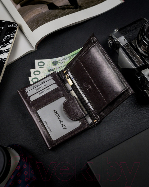Изображение товара Портмоне Cedar Rovicky 1502-03-BOR-1157 (темно-коричневый)