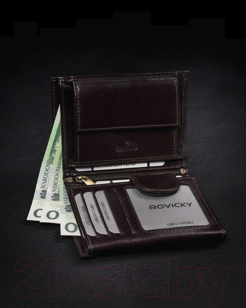 Изображение товара Портмоне Cedar Rovicky 1502-03-BOR-1157 (темно-коричневый)