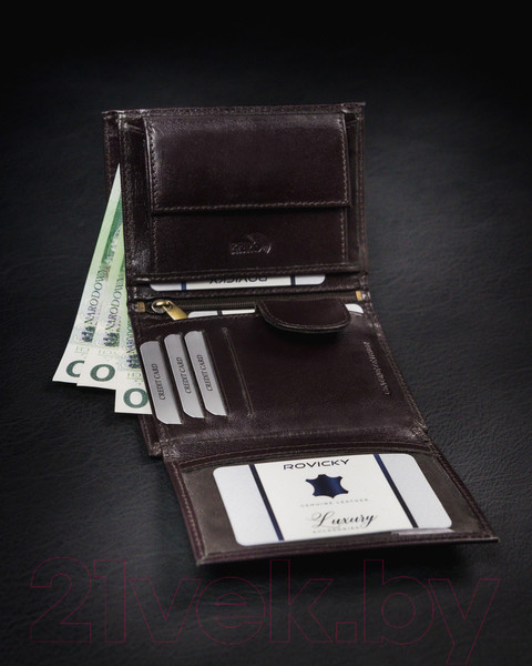 Изображение товара Портмоне Cedar Rovicky 1502-03-BOR-1157 (темно-коричневый)