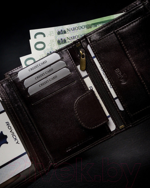 Изображение товара Портмоне Cedar Rovicky 1502-03-BOR-1157 (темно-коричневый)