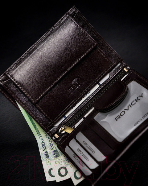 Изображение товара Портмоне Cedar Rovicky 1502-03-BOR-1157 (темно-коричневый)