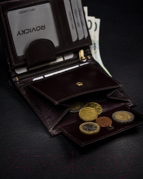 Изображение товара Портмоне Cedar Rovicky 1502-03-BOR-1157 (темно-коричневый)