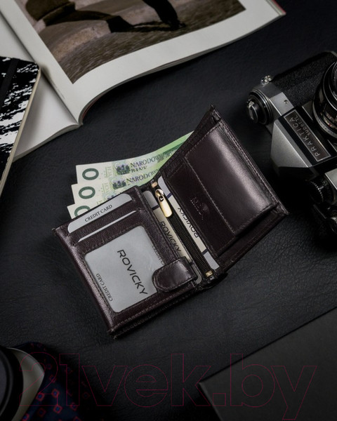 Изображение товара Портмоне Cedar Rovicky 1520-03-BOR-1164 (черный/красный)