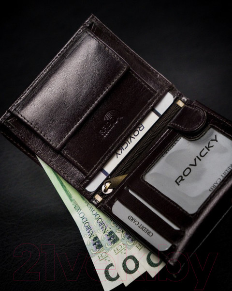 Изображение товара Портмоне Cedar Rovicky 1520-03-BOR-1164 (черный/красный)