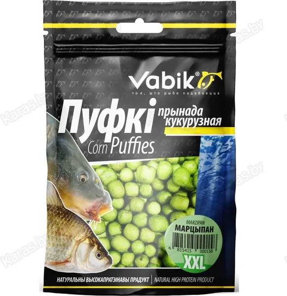 Изображение товара Прикормка рыболовная Vabik Corn Puffies XXL Марципан / 6474