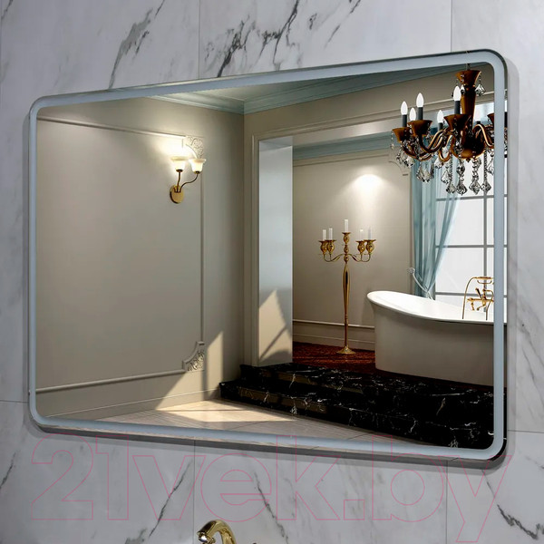 Изображение товара Зеркало Пекам Marta 1 80x50 / marta1-80x50 (с подсветкой)