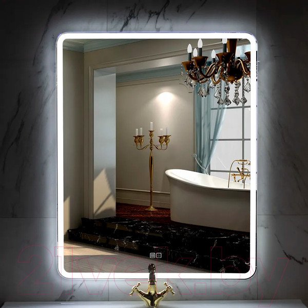 Изображение товара Зеркало Пекам Marta 1 60x90 / marta1-60x90sp (с подсветкой, сенсором на прикосновение и подогревом)