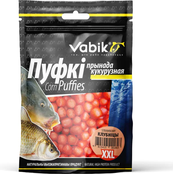 Изображение товара Прикормка рыболовная Vabik Corn Puffies Клубника / 6623