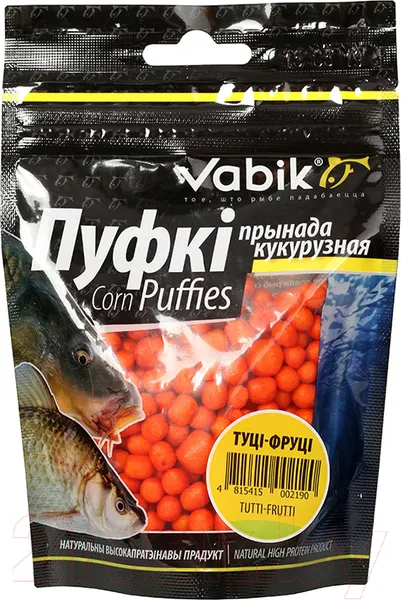 Изображение товара Прикормка рыболовная Vabik Corn Puffies Тутти-фрутти / 6612