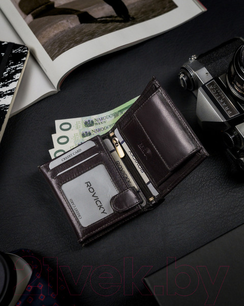 Изображение товара Портмоне Cedar Rovicky 1520-03-BOR-1188 (темно-коричневый)