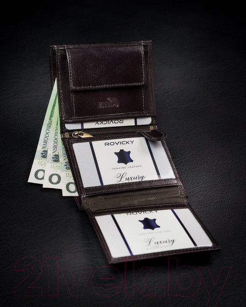 Изображение товара Портмоне Cedar Rovicky 1520-03-BOR-1188 (темно-коричневый)