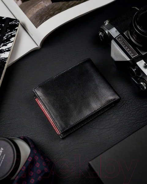 Изображение товара Портмоне Cedar Rovicky 1531-03-BOR-1195 (черный/красный)