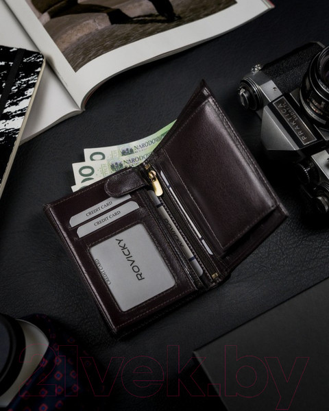 Изображение товара Портмоне Cedar Rovicky 1537-03-BOR-1249 (темно-коричневый)